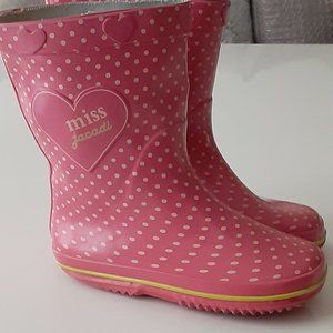 Miss JACADI girls Rain Boots size 28
